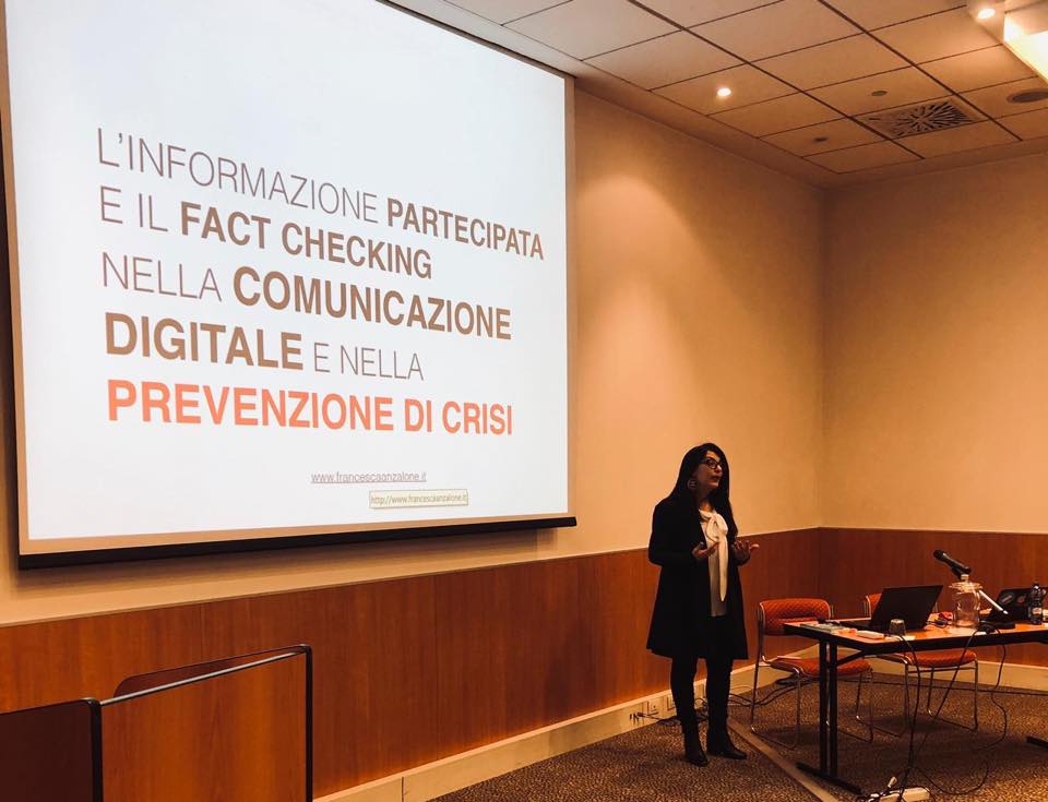 Informazione partecipata e fact checking nella comunicazione digitale e per la prevenzione di crisi