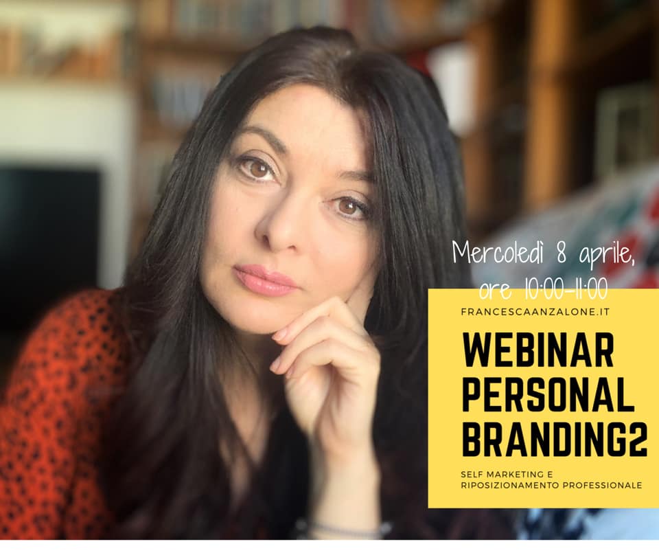 Francesca Anzalone - video del webinar Personal Branding e Corporate Identity